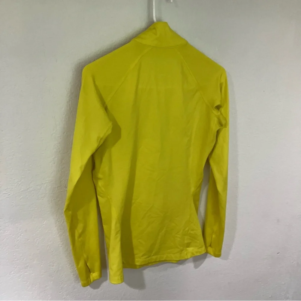 Nike pro combat Women’s Small Yellow pullover long sleeve top running sporty